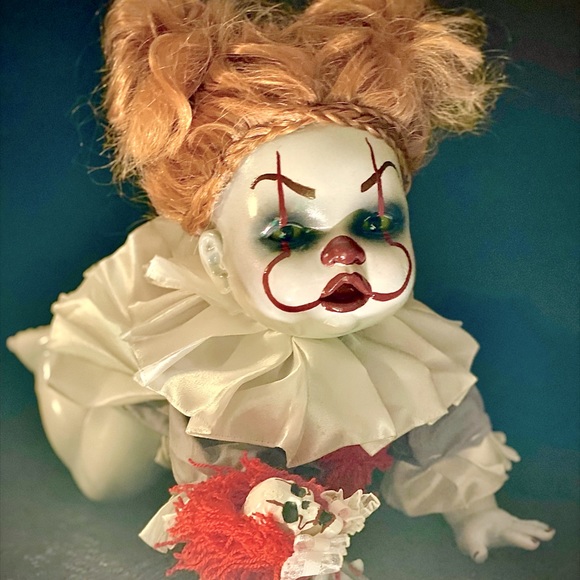 Other - Halloween Pennywise Inspired Doll W/Costume Rattler Georgie Scary/Freak Signed!